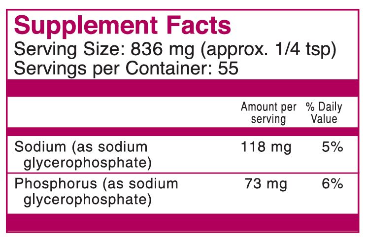 Sodium Glycerophosphate 1.6 oz - Image 2